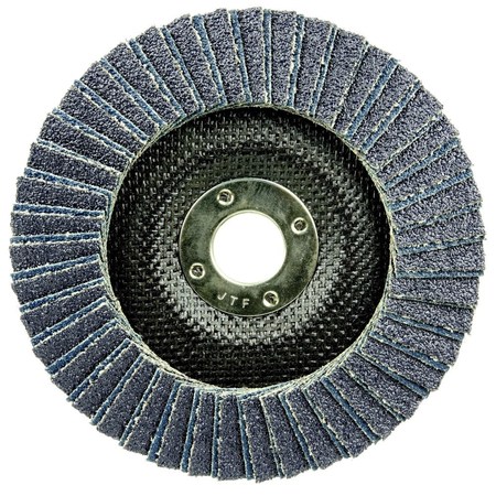 Weiler 6" Tiger X Flap Disc, Angled (TY29), Phenolic Backing, 40Z, 7/8" 51237